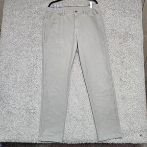 Lululemon Utilitech 5 Pocket Pants Warpstreme light gray 34x32 LM5AQJS